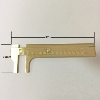 純銅迷你游標卡尺0-80mm